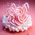 Sugar Swirl Soiree: Candy Canes in a Ballet of Pink and Pearls