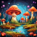 Magical Mushroom Kingdom: Majestic Toadstool Haven