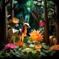 Whimsical Origami Forest