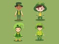 Little Leprechauns - Kids in St. Patrick\'s Day Costumes