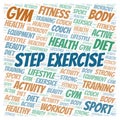 Step Exercise word cloud