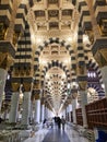 A Glimpse Inside the Majestic Interior of Nabawi