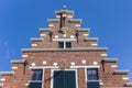 Step gable on a historic house in Elburg Royalty Free Stock Photo