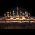 Vintage Chess Set Amidst History Royalty Free Stock Photo