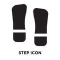 Step icon vector isolated on white background, logo concept of S Royalty Free Stock Photo