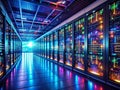 Advanced Data Center Visualizing the Future of Computing with Complex Network Architectures and Dynamic Data Displays