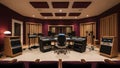 Step inside a professional recording studio ready for creative music production and audio engineering projects Royalty Free Stock Photo