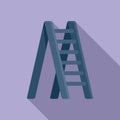Step ladder icon flat vector. Metal up Royalty Free Stock Photo