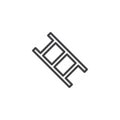 Step ladder outline icon