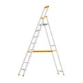 Step ladder vector illustration flat style profile Royalty Free Stock Photo