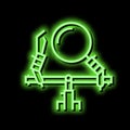 step looper neon glow icon illustration