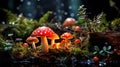 Mushrooms on the Forest Floor