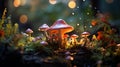 Mushrooms on the Forest Floor