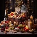 Gleaming Gatherings: A Lavish Hamper Overflowing with Festive Delicacies