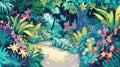 Enchanted Garden: Whimsical Realm with Talking Creatures and Secret Trails