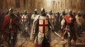 Crusaders\' Legacy: Knights Templar in Medieval Splendor