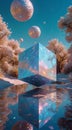 a colorful cube with the word quot light Exploring Information Geometric Isometric Cube Patterns