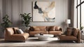 AI ART Step into a modern oasis with our AI-generated living room.