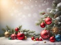 Classic Yuletide Charm: Traditional Happy Holidays Background Royalty Free Stock Photo