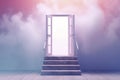 step through the open door of your mind, a metaphorical path to fullness, freedom, and limitless creativity. AI Generated Royalty Free Stock Photo