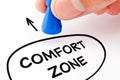 Step Out Of Your Comfort Zone Pawn Concept Royalty Free Stock Photo