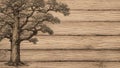 time-worn oak wood backdrop. ai generated