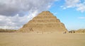 The Step Pyramid of King Djoser (Djeser or Zoser) in Saqqara, Egypt Royalty Free Stock Photo