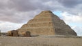 The Step Pyramid of King Djoser (Djeser or Zoser) in Saqqara, Egypt Royalty Free Stock Photo