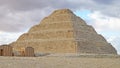 The Step Pyramid of King Djoser (Djeser or Zoser) in Saqqara, Egypt Royalty Free Stock Photo