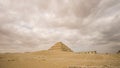 Step pyramid in Sakkara Saqqara tomb area of Giza Egypt Royalty Free Stock Photo