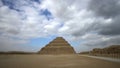 Step pyramid in Sakkara Saqqara tomb area of Giza Egypt Royalty Free Stock Photo