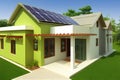 eco-friendly home energy efficient houses solar panels rainwater harvesting green building material generative ai