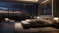 Unveil the grandeur of a special bedroom, aglow with perfect lighting
