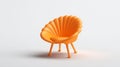 Orange Shell Chair
