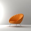 Orange Shell Chair