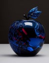 Neon Blue Horizon The Futuristic Fusion of Blue Apple and Black Lacquer Elegance