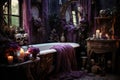 Eerie Elegance: Haunted Twilight Bath
