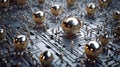 Synthetic Elegance: Artificial Intelligence Unleashed in Silver Ferrofluid