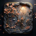 Paper Tray Marvels: An Enchanted Forest Blooming from the Stone