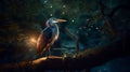 The Heron in the Dark Forest