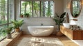 Step into serenity: light-toned bathroom offers a relaxing atmosphere