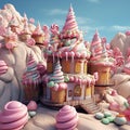 Candyland Utopia: AI-Generated Sweet Haven