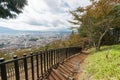 Step trail to sightseeing Shimoyoshida city Royalty Free Stock Photo