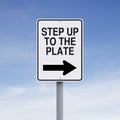 Step Up to the Plate Royalty Free Stock Photo