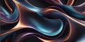 Abstract 3D Background. Wallpaper Satin Waves Changing Colors. Neon Satin Waves. Color Changing Waves. Digital AI