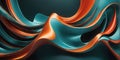 Abstract 3D Background. Wallpaper Satin Waves Changing Colors. Satin Waves. Color Changing Waves. Digital AI