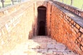 Stairs towards water storage of olden Days in Old Fort Complex, Delhi Royalty Free Stock Photo