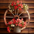 Rustic hanging planter inspired by the Wild Wild West Royalty Free Stock Photo