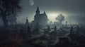 Moonlit Reverie: Exploring the Enigmatic Graveyard