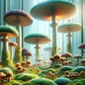 Mushroom Enchantment - Mystical Forest Fungi Royalty Free Stock Photo